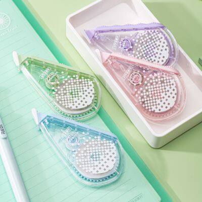 New Arrival Whiteout Tape With Decompression Massage Granules Grip Plastic Correction Tape 12m