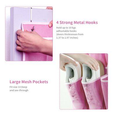 35 Pocket Over The Door Shoe Organizer, Door Hanging Storage Shoe Holder Rack for Large Capacity Shoe Organizer for Men and Women Kids Closet Bedroom Bathroom photo-3
