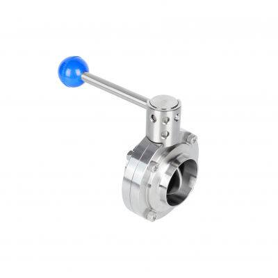 Standard Dairy Stainless Steel Sanitary Butterfly Valve