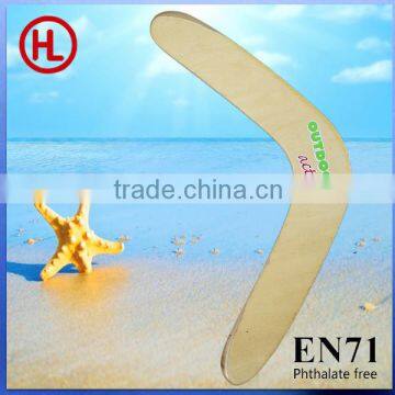 high quality promotional wooden boomerang with logo