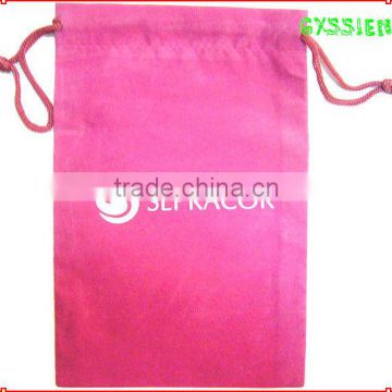 Gyssien factory direct sale red velours velvet cut gift pouch