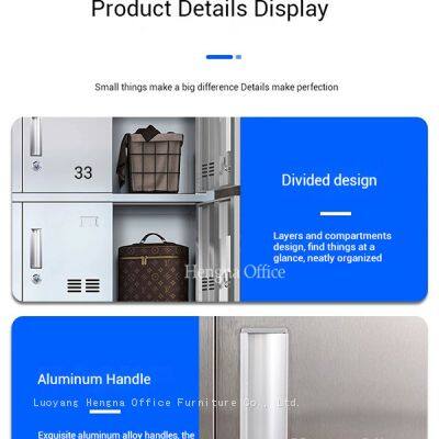 Kommerzielle Edelstahl-Schließfächer mit – Mehrfach-Tür-Einheiten für Schulen, Fitnessstudios und öffentliche Räume – Anpassbare Schließfach-Optionen photo-4