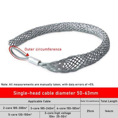 Pinces de traction de câble galvanisées et douilles en treillis métallique | Protection de câbles industriels et outils de traction pour la construction