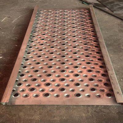 Anti-slip Perforated Mesh Pattern Plate, With Alligator Mouth Holes, Suitable for Pedestrian Walkways, Cutting and Bending Services Available photo-5