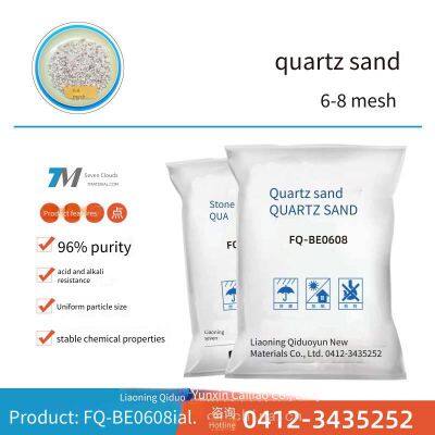 quartz sand fq - be0608, granularity: 6 - 8 mesh, packaging: ton bag, origin: liaoning