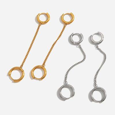 Trendy Flower Stud Earrings Stainless Steel Fashion Jewelry for Women