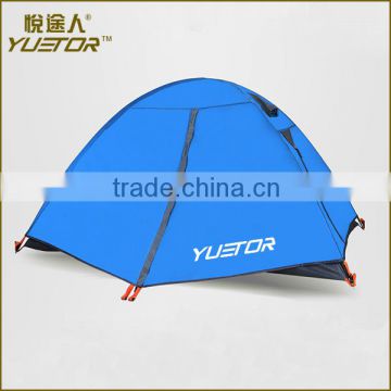 Waterproof Double Layer 2, 3, 4 Person 3 Season Aluminum Rod Double Skylight Outdoor Camping Tent