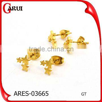 Costume Jewelry Ladies Earring Designs Picture Gold Stars Earring photo-3