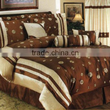 embroidered polyester duvet cover comforter set