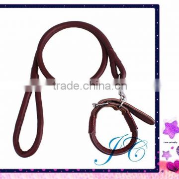 2015 Hot Sale Real Leather Dog Leash Pet Collar With High Quality