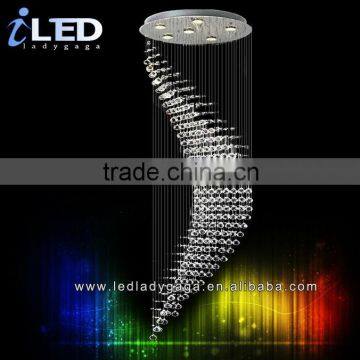 Fantastic color changing crystal chandelier
