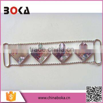 Gold supplier China rhinestone fancy belt buckles