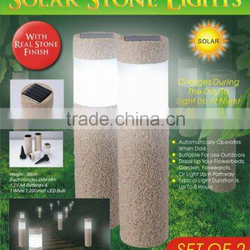 Super bright stone finished solar garden led light