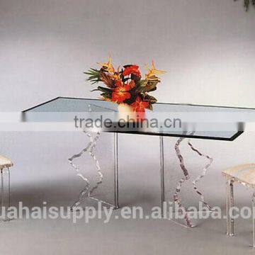 modern design furniture acrylic dining table set