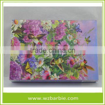 Wholesale flower and bird Paper Jigsaw Puzzle For Decoration/Entertainment