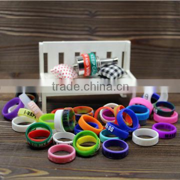 Hot selling colorful 22mm diameter silicone ring flexible vaporizer silicone bands for ecigs atomzier