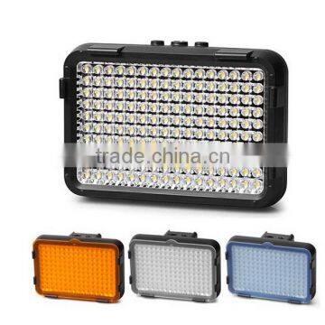 New Yellow White Blue XT-160 LED Light With Filter Hot Shoes Video Light Lamp for Canon DSLR Camera DV Camcorder 5000-5800K