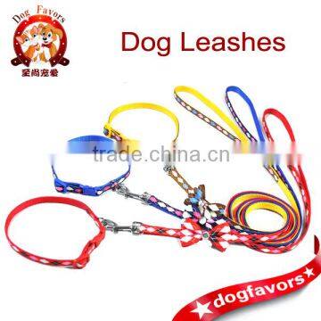 Diamond Check Long Dog Leashes and Cat Collars, Matching Bow Tie