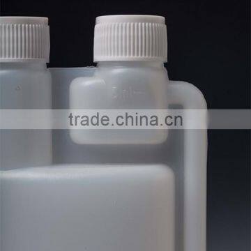 150ml 500ml1000ml HDPE Plastic Double Neck Dispenser Bottle, Twin Neck Measuring Dosing Bottle photo-3