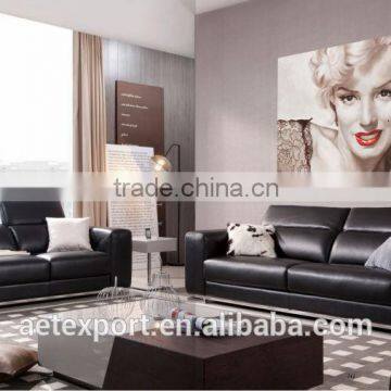 Modern leather sofa set with electric drawing room set