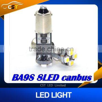 NEW 2015 White Canbus W6W BA9S T10 T4W 182 430 64111 8LED 1210/3528 SMD BULB LIGHT NO OBC ERROR