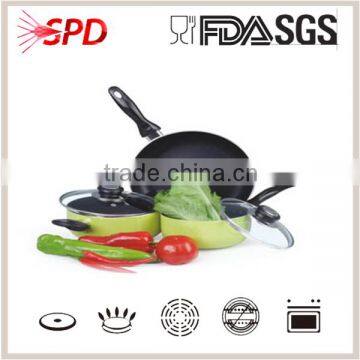 high quality SGS FDA 5 Pcs prestige nonstick aluminum chefline cookware sets