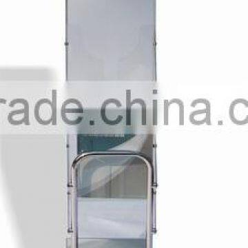 Folding Literature Rack Display for Trade Shows with 4 Pockets and Carrying Case
