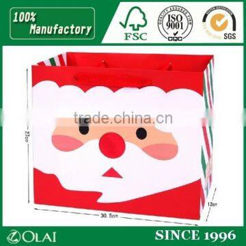 Lovely Gift Paper Bag Santa Claus Paper Bag