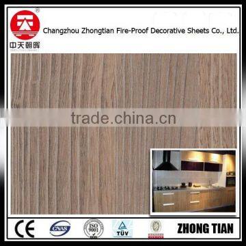 0.7mm texture glossy laminate wood hpl board