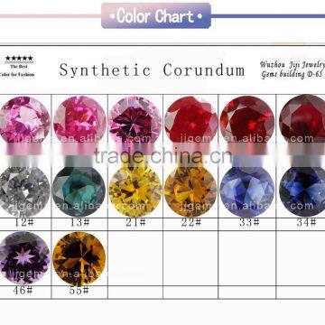 round ruby factory prices loose synthetic 5# ruby gemstone prices