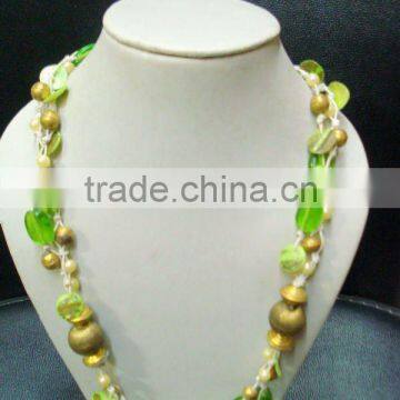 Green Shell Latest Jewelry Design Necklace