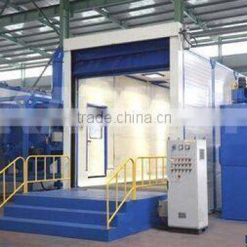 Sand blasting room for big parts