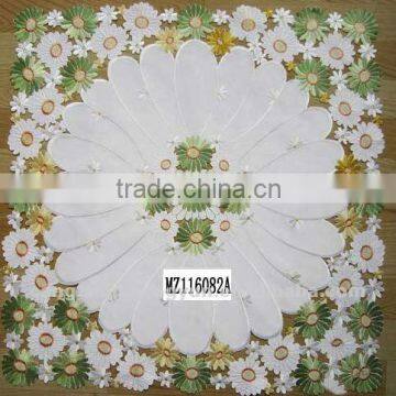 Rosette Floral Machine Embroidery Tablecloth photo-2