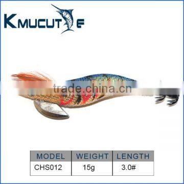 CHS012 squid jig 3.0# for octopus waltwater fishing hard shrimp lure luminous fishing bait