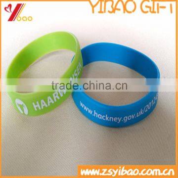 Fashion Promotional Silicone Logo Printed Wristband/Bracelet