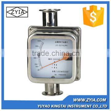 Chemical variable metallc tube digital clamp rotameter