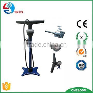 Bicycle High Pressure Hand Floor Pump With Guage & Multi Valves Bicycle Accessories Bike Foot Manual Pump