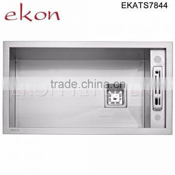 Professional Customized Sizes Kitchen Stainlees Steel Handmade Sinks photo-6