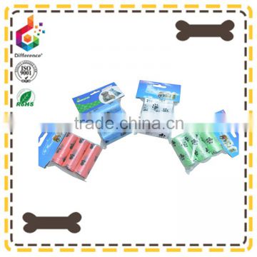 Various colour of printing pet waste bags