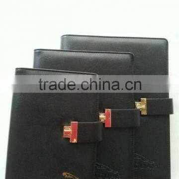 2014 Popular Leather Loose-leaf Metal Ring Diary photo-4