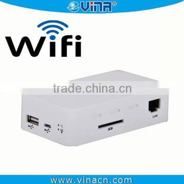 WiFi Wireless USB Flash Drive / SD Card Reader, Wireless USB HUB USB External HDD / SDD Card Reader