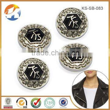 Custom China Cheap Round Shape Engraved Metal Buttons Caps photo-3