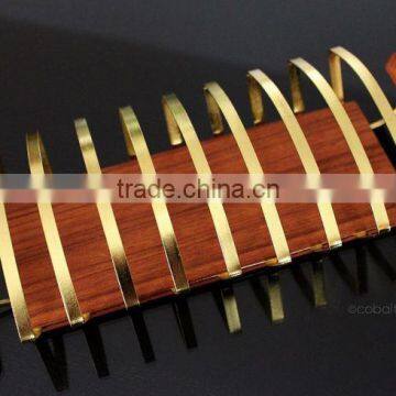 Toast Rack, Bread Toast Rack, Metal Toast Rack With Wood Base