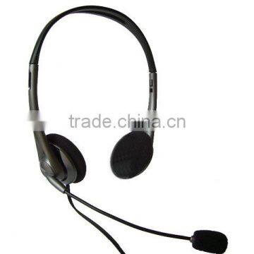 Lightweight Call Center Cheap Headset With Rotary Adjustable Microphone for PC Computer Website QQ photo-2