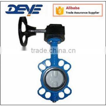 Wafer Gear Nylon Coat Disc Butterfly Valve Soft Seat