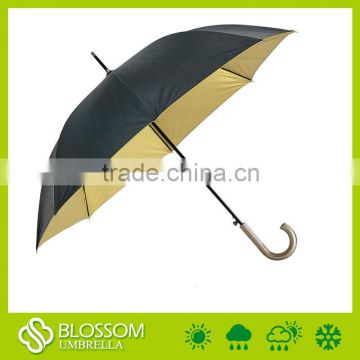 Big size promotion fiberglass frame bullet top golf umbrella