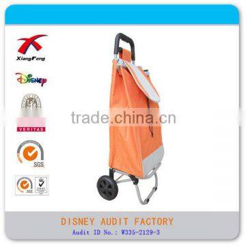 Oxford Fabic Folding Shopping Bag With Wheels Logo Customize