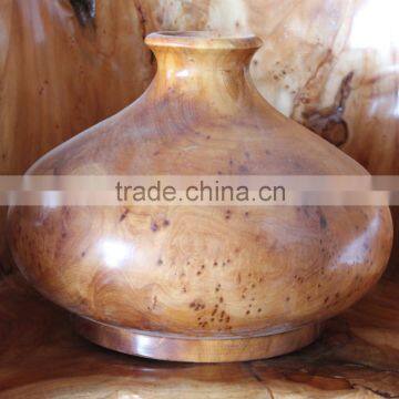 Fashionable and Attractive Wooden Root Carving Flower Vase photo-3