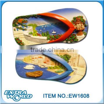 slipper shape resin tourist souvenirs