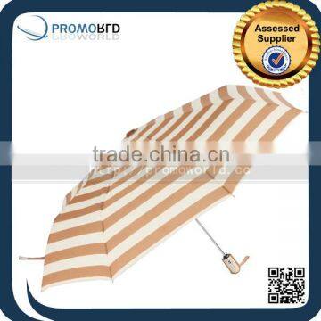 Cheap Printed Small Promotional Stripe Folding Umbrellas